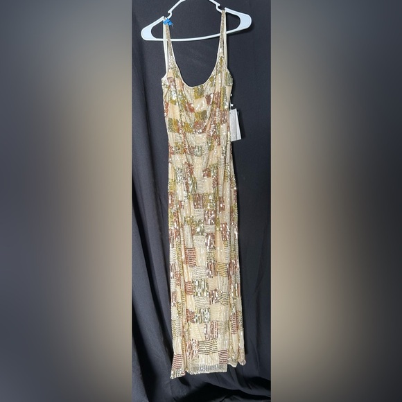 *Flawed Mac Duggal 5758 NWT Sleeveless Scoop Neck Prom Gown - Picture 4 of 10